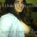 Bored horny female female